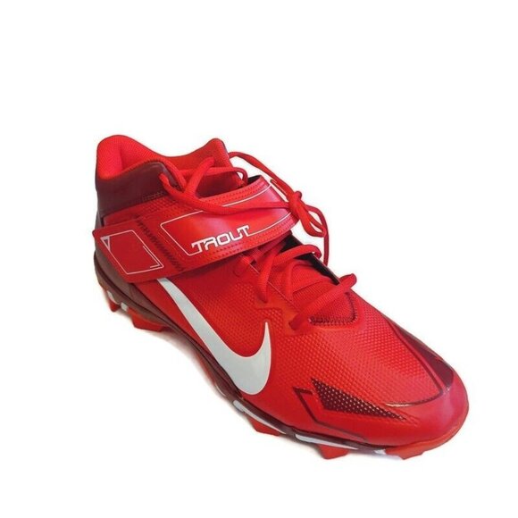 Nike Force Trout 8 Keystone Baseball Cleats Mens Size 14 CZ5911-616 Red White - Picture 1 of 8